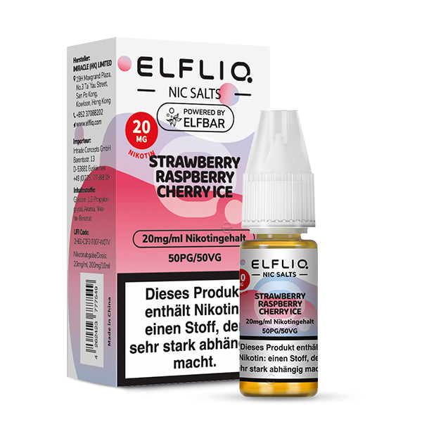 Strawberry Raspberry Cherry Ice – 10 ml Pod Liquid