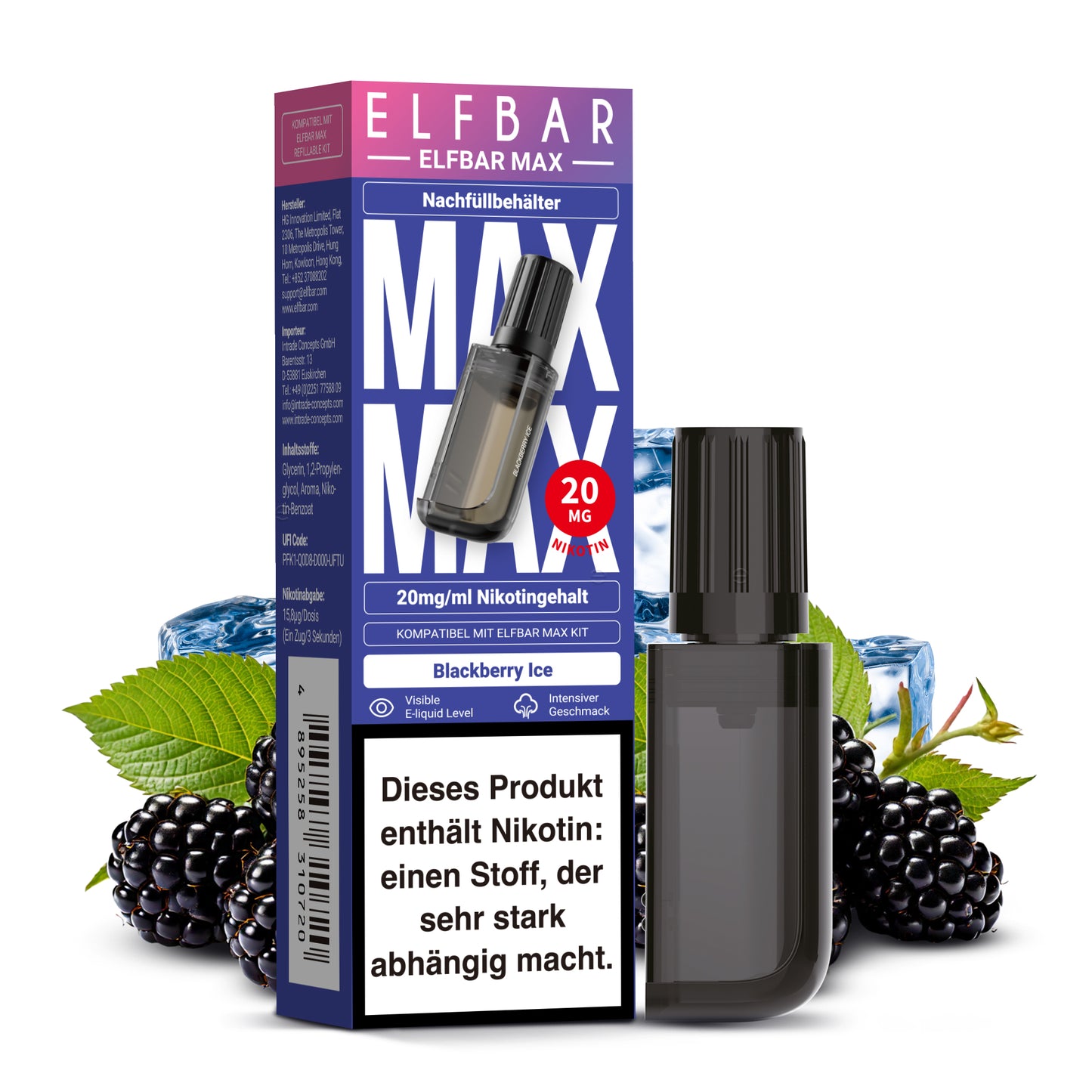 Blackberry Ice – Max Pod 10 ml (Prefilled)