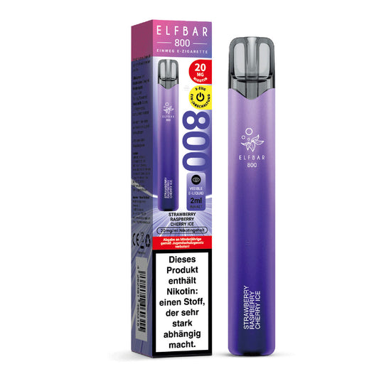 Strawberry Raspberry Cherry Ice Elfbar 800