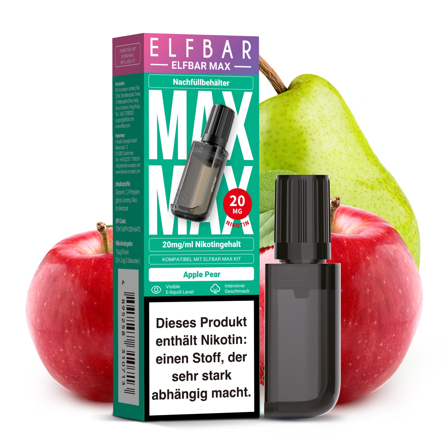 Apple Pear Prefilled Max Pod Container 10ml