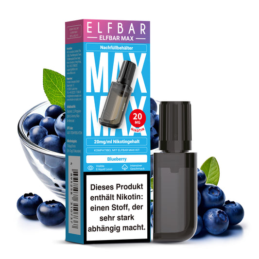 Blueberry Prefilled Max Pod Container 10ml