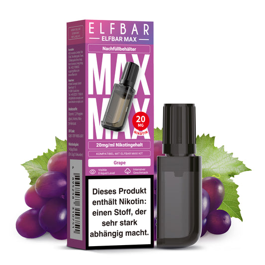 Grape Prefilled Max Pod Container 10ml