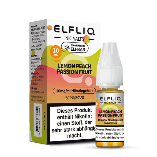 Lemon Peach Passionfruit 10ml Pod Liquid