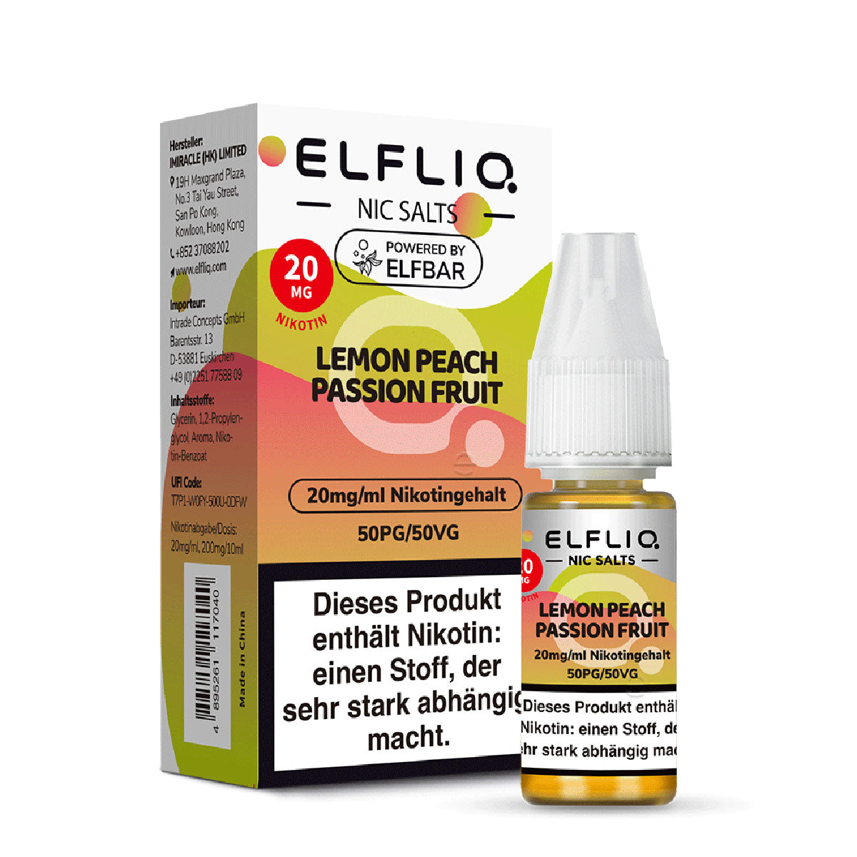 Lemon Peach Passionfruit 10ml Pod Liquid