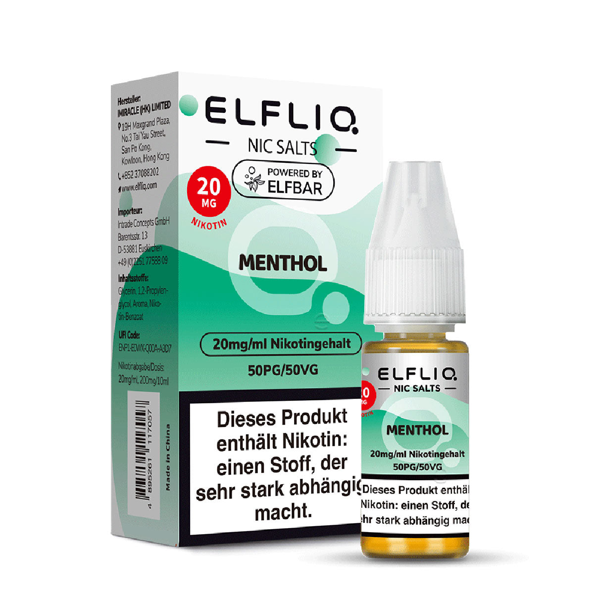Menthol 10ml Pod Liquid